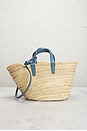view 4 of 8 Celine Raffia Teen Classic Panier Basket Tote Bag in Beige