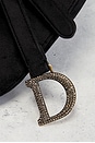 view 7 of 7 Dior Velvet Mini Saddle Bag in Black