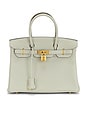 view 1 of 7 Hermes Togo Birkin 30 Handbag in Gris Neve
