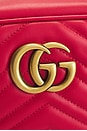 view 7 of 8 Gucci Mini GG Marmont Shoulder Bag in Red