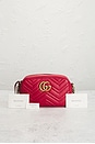 view 9 of 8 Gucci Mini GG Marmont Shoulder Bag in Red