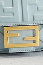 view 7 of 8 Fendi Zucca Embossed Baguette NM Shoulder Bag in Blue