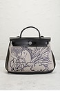 view 2 of 9 Hermes Toile & Leather Pegase Pop Herbag Zip  31 Handbag in Bleu Indigo & Ecru Black