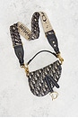 view 2 of 8 Dior Trotter Oblique Mini Saddle Bag in Blue