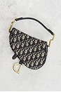 view 4 of 8 Dior Trotter Oblique Mini Saddle Bag in Blue