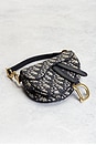 view 5 of 8 Dior Trotter Oblique Mini Saddle Bag in Blue