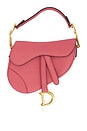 view 1 of 9 Dior Mini Saddle Bag in Pink