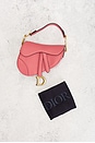 view 10 of 9 Dior Mini Saddle Bag in Pink
