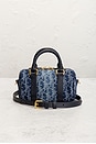 view 2 of 9 Dior Oblique Denim Nano Groove Convertible Bowling Bag in Blue