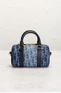 view 4 of 9 Dior Oblique Denim Nano Groove Convertible Bowling Bag in Blue