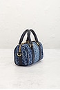view 5 of 9 Dior Oblique Denim Nano Groove Convertible Bowling Bag in Blue