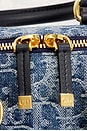 view 9 of 9 Dior Oblique Denim Nano Groove Convertible Bowling Bag in Blue