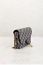 view 5 of 8 Dior Oblique Saddle Wallet On Chain in Blue