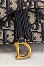 view 8 of 8 Dior Oblique Saddle Wallet On Chain in Blue