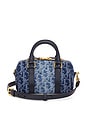 view 1 of 8 Dior Oblique Nano Groove Convertible Bowling Bag in Blue