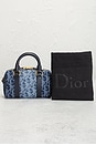 view 9 of 8 Dior Oblique Nano Groove Convertible Bowling Bag in Blue