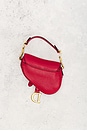 view 4 of 7 Dior Micro Saddle Bag in Red