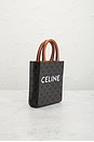 view 5 of 9 Celine Vertical Cabas Mini Tote Bag in Brown