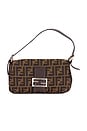 view 1 of 8 Fendi Zucca Baguette Shoulder Bag in Brown
