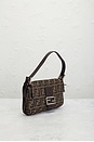 view 5 of 8 Fendi Zucca Baguette Shoulder Bag in Brown