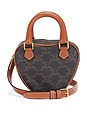 view 1 of 8 Celine Triomphe Heart Handbag in Brown