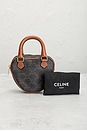 view 9 of 8 Celine Triomphe Heart Handbag in Brown