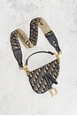 view 2 of 8 Dior Trotter Oblique Mini Saddle Bag in Blue