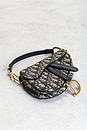 view 5 of 8 Dior Trotter Oblique Mini Saddle Bag in Blue