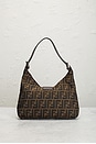 view 4 of 9 Fendi Zucca Shoulder Bag in Brown