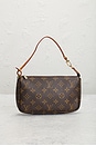 view 2 of 8 Louis Vuitton Monogram Pochette Accessoires Shoulder Bag in Brown