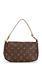 view 1 of 8 Louis Vuitton Monogram Pochette Accessoires Shoulder Bag in Brown