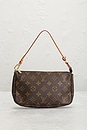 view 2 of 8 Louis Vuitton Monogram Pochette Accessoires Shoulder Bag in Brown
