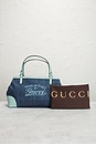 view 10 of 9 Gucci Denim Craft Tote Bag in Blue