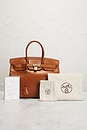 view 11 of 10 Hermes Tadelakt Ghillies Birkin 35 Handbag in Fauve