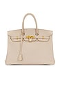 view 1 of 8 Hermes Togo Birkin 35 Handbag in Gris Tourterelle