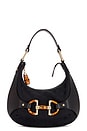 view 1 of 9 Gucci Bamboo Horsebit Hobo Bag in Black