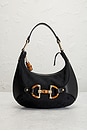 view 2 of 9 Gucci Bamboo Horsebit Hobo Bag in Black