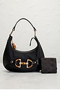 view 10 of 9 Gucci Bamboo Horsebit Hobo Bag in Black