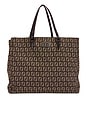view 1 of 10 Fendi Zucchino Tote Bag in Brown