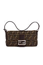 view 1 of 7 Fendi Zucca Baguette Shoulder Bag in Tobacco Brown