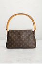 view 4 of 9 Louis Vuitton Monogram Mini Looping Shoulder Bag in Brown