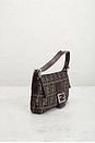 view 5 of 9 Fendi Zucca Baguette Shoulder Bag in Tobacco Brown