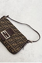 view 9 of 9 Fendi Zucca Baguette Shoulder Bag in Tobacco Brown