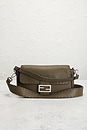 view 2 of 8 Fendi Cuoio Roma Sellerissima Nappa Re-Edition Baguette Shoulder Bag in Wood