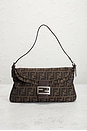 view 2 of 10 Fendi Zucca Baguette Shoulder Bag in Brown