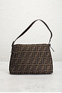 view 4 of 7 Fendi Zucca Mama Forever Baguette Shoulder Bag in Brown