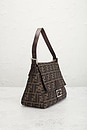 view 5 of 7 Fendi Zucca Mama Forever Baguette Shoulder Bag in Brown