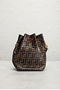 view 4 of 7 Fendi Vitello Grace F is Fendi Mon Tresor Bucket Bag in Brown