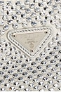 view 7 of 8 Prada Satin Crystal Embellished Mini Re-Edition 2000 Shoulder Bag in Grey