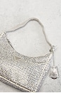view 9 of 8 Prada Satin Crystal Embellished Mini Re-Edition 2000 Shoulder Bag in Grey